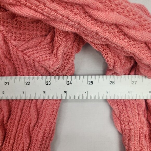 Suzanne Betro Women's Cable Knit Mixed Media Sweater Womens  1X Pink Blue - Picture 6 of 9